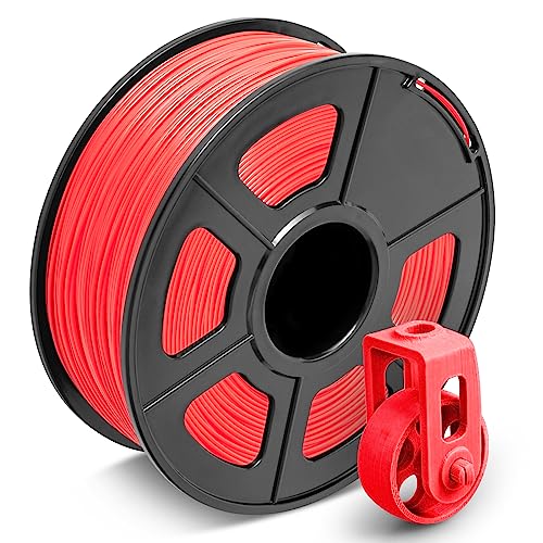 SUNLU ABS Filament 1.75 mm für den 3D-Drucker ABS 3D-Drucker Filamentgenauigkeit +/- 0.02 mm, Rot von SUNLU