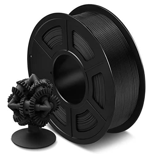 SUNLU ASA Filament 1.75mm, UV Regen Hitzebeständig und robust, ideal für den Druck von mechanischen Funktionsteilen im Freien, 0.9kg Spool, ASA Schwarz von SUNLU