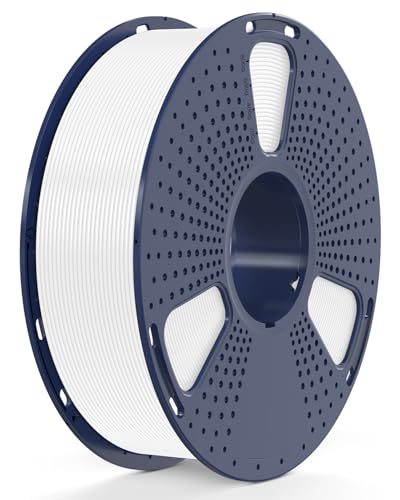 SUNLU Rapid PETG 3D Filament 1.75 mm 1KG, Hohe Geschwindigkeit 30–600mm/s 3D Drucker Filament, Maßgenauigkeit ± 0.02mm, 1KG Reusable Spule, Passend für die Meisten FDM 3D Drucker (Weiß) von SUNLU