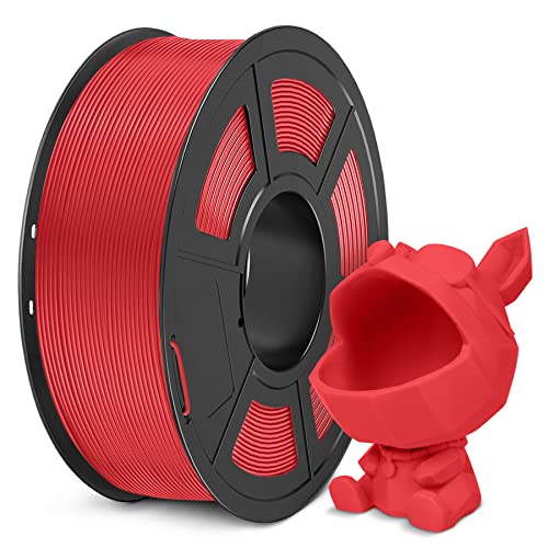 SUNLU Meta PLA Filament 1,75 mm, Hohe Zähigkeit, Bessere Liquidität PLA-Filament für Schnelleren 3D-Druck, Maßgenauigkeit +/- 0,02 mm, 1 KG Spule, Rot von SUNLU