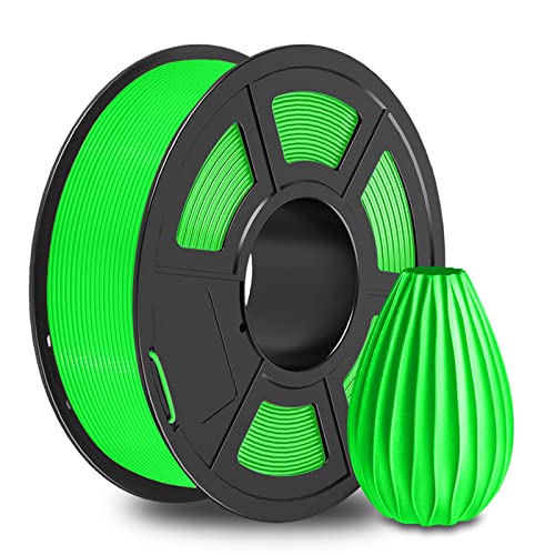 SUNLU PETG Filament 1,75 mm mit SUNLU Upgrade 1 kg Rolle, Maßgenauigkeit +/- 0,02 mm, für die meisten FDM 3D Drucker, Grün von SUNLU