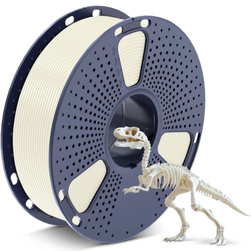 SUNLU PLA Filament 1.75mm, 3D Drucker Filament PLA 1.75mm, 3D Filament Maßgenauigkeit +/- 0,02mm, Passend Für Sie Meisten FDM 3D Drucker, 1KG Spule. (PLA Knochenweiß) von SUNLU