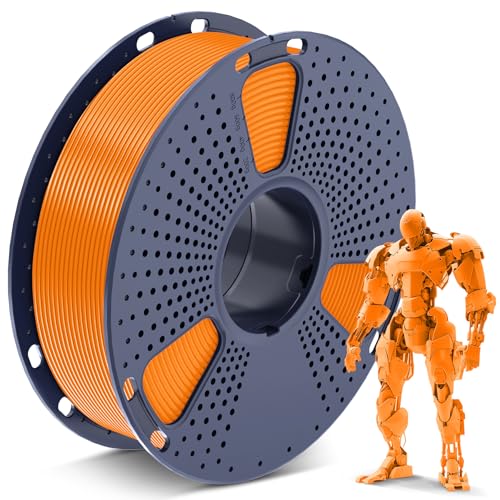 SUNLU PLA Filament 1.75mm, 3D Drucker Filament PLA 1.75mm, 3D Filament Maßgenauigkeit +/- 0,02mm, Passend Für Sie Meisten FDM 3D Drucker, 1KG Spule. (PLA Orange) von SUNLU