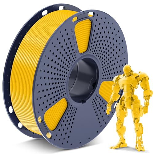 SUNLU PLA Filament 1.75mm, 3D Drucker Filament PLA 1.75mm, 3D Filament Maßgenauigkeit +/- 0,02mm, Passend Für Sie Meisten FDM 3D Drucker, 1KG Spule. (PLA Reines Gelb) von SUNLU
