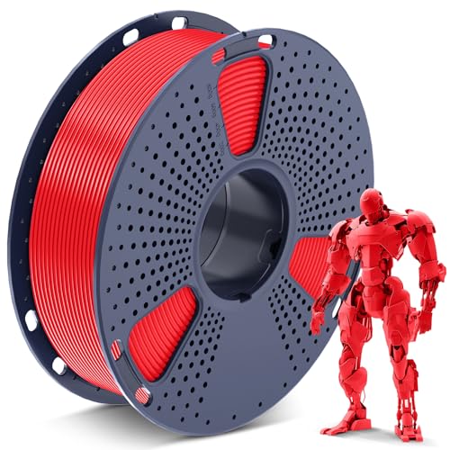 SUNLU PLA Filament 1.75mm, 3D Drucker Filament PLA 1.75mm, 3D Filament Maßgenauigkeit +/- 0,02mm, Passend Für Sie Meisten FDM 3D Drucker, 1KG Spule. (PLA Rot) von SUNLU