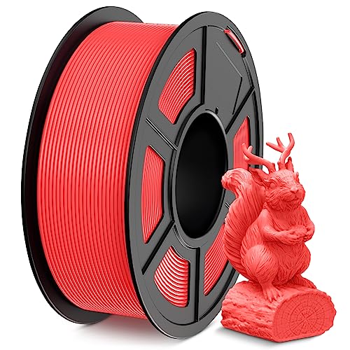 SUNLU PLA Filament 1.75mm,Sauber Gewickelt 3D Drucker Filament PLA 1.75mm,Einfach zu verwenden,Maßgenauigkeit +/- 0,02mm, 1KG Spule 3D Filament, Kompatibel Mit den Meisten 3D Drucker,PLA Cherry Red von SUNLU