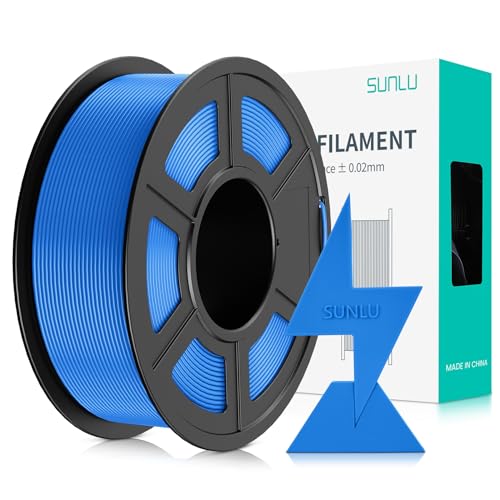 SUNLU PLA Filament Schnell Drucken 1.75mm, 3D Drucker PLA Filament mit Hoher Fließfähigkeit, Entwickelt für schnelles 3D Drucken, Rapid HS-PLA, Maßgenauigkeit +/- 0.02mm, 1KG Spule Blau von SUNLU