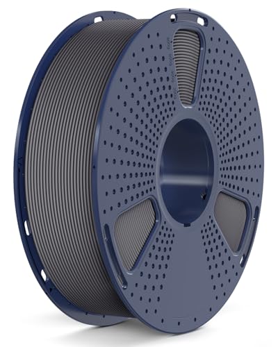 SUNLU Rapid PETG 3D Filament 1.75 mm 1KG, Hohe Geschwindigkeit 30–600mm/s 3D Drucker Filament, Maßgenauigkeit ± 0.02mm, 1KG Reusable Spule, Passend für die Meisten FDM 3D Drucker (Grau) von SUNLU