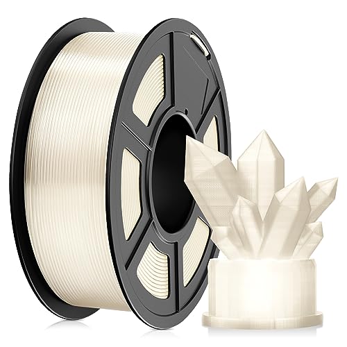 SUNLU Transparent PLA Filament 1.75 mm 3D Printer Filament, 1kg Spool 3D Printing Filament, Dimensional Accuracy +/- 0.02 mm for 3D Printer and 3D Pen (Pure Transparent) von SUNLU