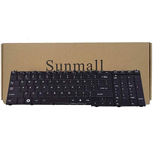 sunmall Tastatur Ersatz für Toshiba Satellite C650 C650D C655 C655D C660 C660D C665 C665D L550 L550D L650 L650D L655 L655D L670 L670D L675 L675D L770 L770D L750D L755 L755D B350 Serie Laptop von SUNMALL