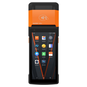 SUNMI V2s GO (No charging pins), 14cm (5,5), GPS, USB-C, BT (BLE), WLAN, 4G, Android Mobiles Datenerfassungsgerät, Etikettendrucker, Bildschirmdiagonale: 14 cm (5,5), 1440x720 Pixel, GPS, Kamera (5 MP), USB-C, Bluetooth (BLE), WLAN (802.11ac), 4G (LTE), Qualcomm Quad Core, 2,0 GHz, RAM: 1GB, Flash: 8 GB, Android (12), Akku, 3500 mAh (P06064048) von SUNMI