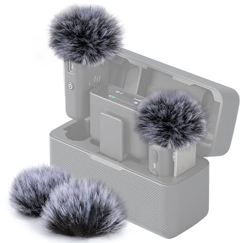 SUNMON 4 Stück Windschutz für DJI Mic, pelziger Mikrofon Popschutz Schaumstoff für DJI Wireless Mikrofon, Muff Pop-Filter Rauschunterdrückung, Mikrofonabdeckungen für DJI Mikrofon SUNMON 4 Stück Windschutz für DJI Mic, pelziger Mikrofon Popschutz Schaumstoff für DJI Wireless Mikrofon, Muff Pop-Filter Rauschunterdrückung, Mikrofonabdeckungen für DJI Mikrofon von SUNMON