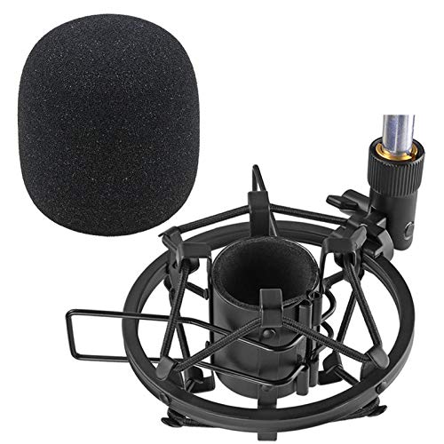 SUNMON SM58S Mikrofon-Stoßdämpferhalterung mit Schaumstoff-Windschutzscheibe zur Absorption von Vibrationen und Lärm, Pop-Filter geeignet für SM58S, SM58 Dynamic Mic SUNMON SM58S Mikrofon-Stoßdämpferhalterung mit Schaumstoff-Windschutzscheibe zur Absorption von Vibrationen und Lärm, Pop-Filter geeignet für SM58S, SM58 Dynamic Mic von SUNMON