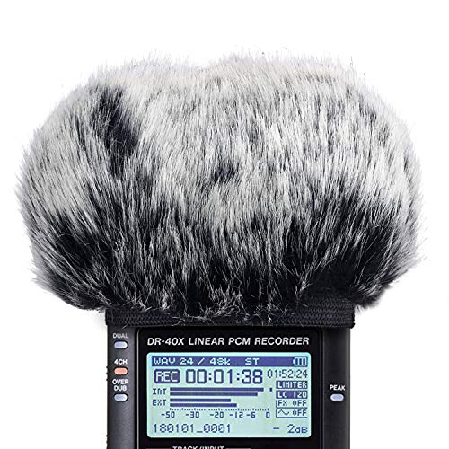 SUNMON Mikrofon-Windschutz für Tascam DR-40X DR40X Mikrofon-Recorder, pelzige Tascam-Windschutzscheibenabdeckung SUNMON Mikrofon-Windschutz für Tascam DR-40X DR40X Mikrofon-Recorder, pelzige Tascam-Windschutzscheibenabdeckung von SUNMON