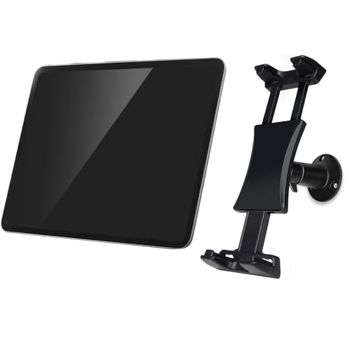 SUNNINGUP Tablet Wandhalterung, Tablet Halterung Wand für 4,7"-12.9" Tablet iPad Phone, 360° Drehbare und Stabile iPad Halterung für Küche, Bad, Lager, Schlafzimmer und Lesezimmer von SUNNINGUP