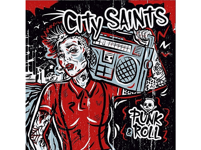 City Saints - punk n roll (splatter on babyblue vinyl) (Vinyl) von SUNNY BAST