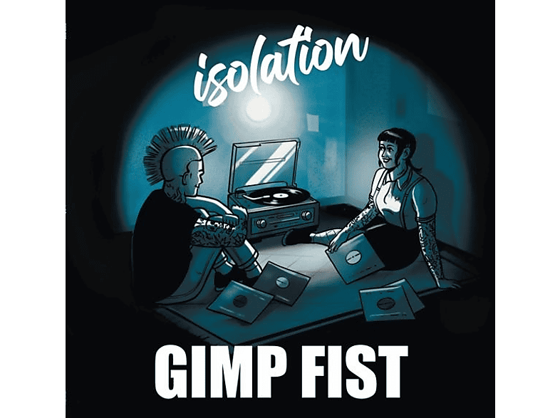 Gimp Fist - isolation (transparent blue w/ white splashes viny (Vinyl) von SUNNY BAST