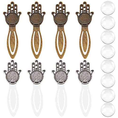 SUNNYCLUE 1 Box 16 Stück DIY 8 Sets Metall Lesezeichen Rohlinge Hamsa Hand Lesezeichen Tablett Klarglas Cabochons Retro Lesezeichen Kit Vintage Stil Lesezeichen Für Heimwerker Handwerk Schule Bürobeda SUNNYCLUE 1 Box 16 Stück DIY 8 Sets Metall Lesezeichen Rohlinge Hamsa Hand Lesezeichen Tablett Klarglas Cabochons Retro Lesezeichen Kit Vintage Stil Lesezeichen Für Heimwerker Handwerk Schule Bürobeda von SUNNYCLUE