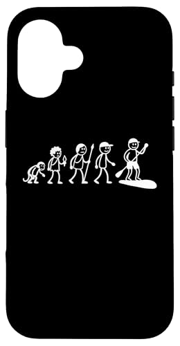 Paddleboarding SUP Board Stand Up Paddle Evolution Supboard Hülle für iPhone 16 Paddleboarding SUP Board Stand Up Paddle Evolution Supboard Hülle für iPhone 16 von SUP Stand Up Paddle Board Surfing Geschenke Shirts