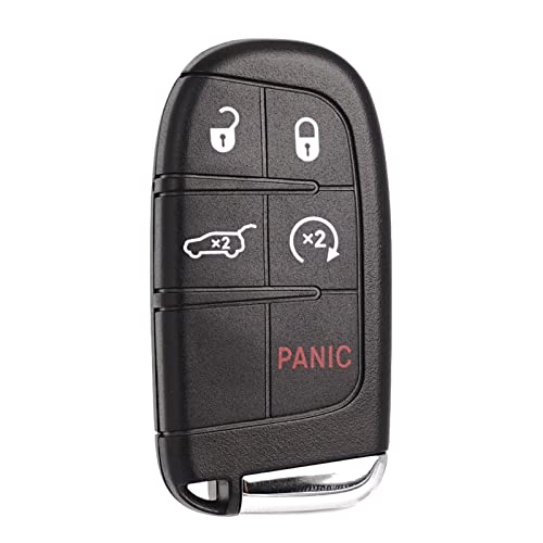 SUPALAND Autoschlüsselanhänger, Ersatz für Jeep Grand Cherokee 2014–2022, Dodge Durango, Push-Start, 5 Tasten, Keyless Entry Fernbedienung, 68143505AC M3N-40821302 68150061 SUPALAND Autoschlüsselanhänger, Ersatz für Jeep Grand Cherokee 2014–2022, Dodge Durango, Push-Start, 5 Tasten, Keyless Entry Fernbedienung, 68143505AC M3N-40821302 68150061 von SUPALAND