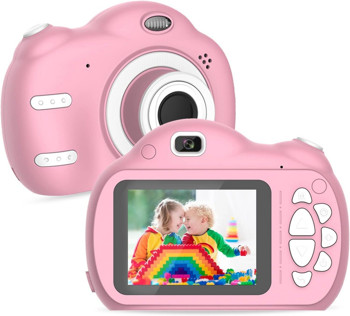 SUPBRO Kinderkamera (18 MP, inkl. mit großem Speicherplatz & umweltfreundlichem Design, Kinderkamera, 1080P HD, 2,4-Zoll-IPS-Bildschirmkamera, 32 GB SD-Karte) von SUPBRO