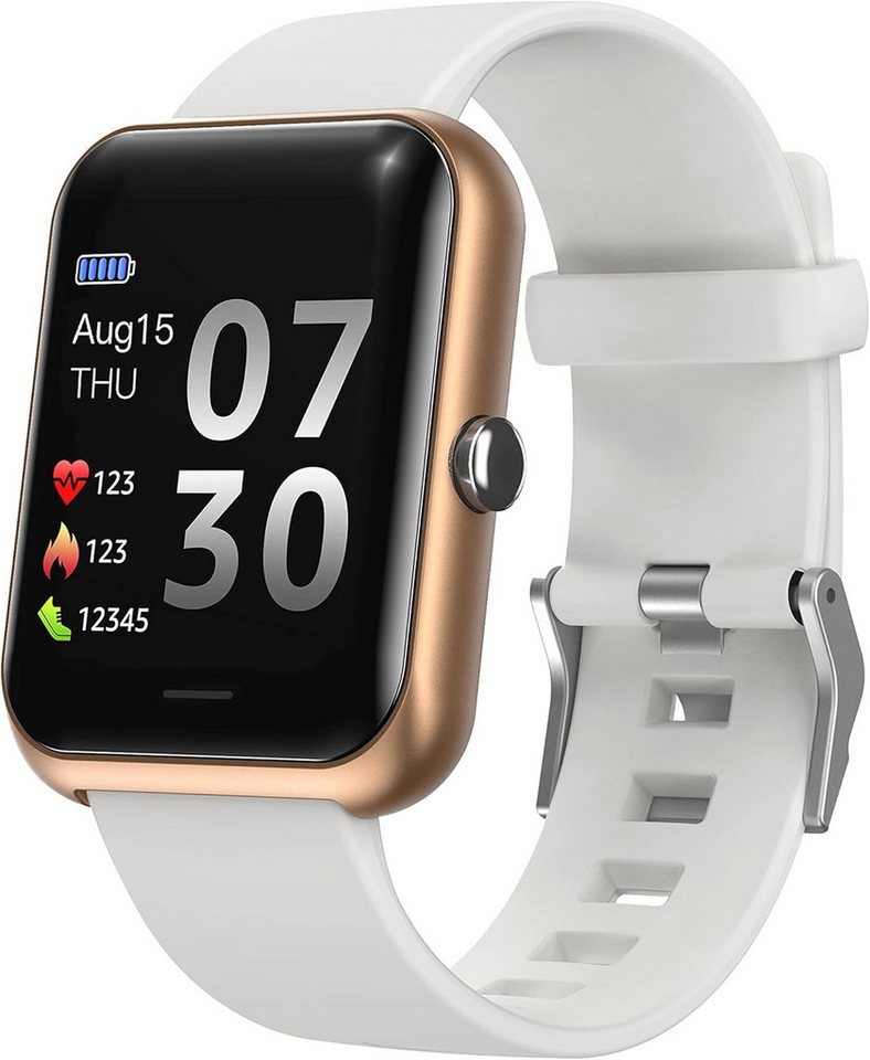 SUPBRO Schlafqualität überwachen Smartwatch (1,3 Zoll, Android, iOS), Fitness-Tracker mit Schlafüberwachung Herzfrequenzmessungen Blutdruck von SUPBRO
