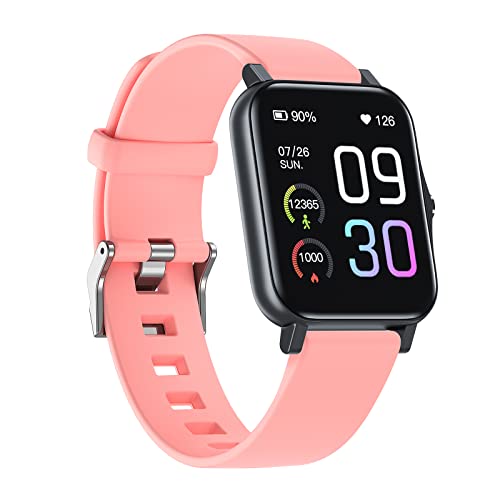 SUPBRO Smartwatch Fitness Armband 1,69 Zoll Armbanduhr Musiksteuerung Herzfrequenz Schrittzähle, Kalorien usw. IP68 Wasserdicht Fitness Tracker für iOS und Android von SUPBRO