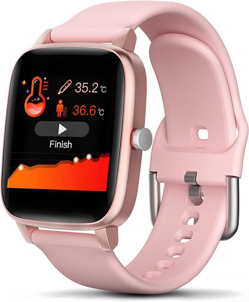 SUPBRO mit herzfrequenz wasserdicht Fitness Tracker aktivitätstracker Joggen Smartwatch (1,4 Zoll, Android, iOS), Schrittzähler und Kalorienzähler GPS-Tracking und Entfernungsmesser von SUPBRO