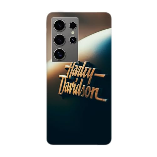 SUPER FABRIQUE SUPER MADE Transparente Design-Hülle für Samsung Galaxy, gedruckt in Frankreich, Harley Davidson Design (Galaxy S24 Ultra) von SUPER FABRIQUE