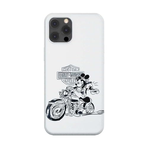 SUPER FABRIQUE Schutzhülle aus weichem Silikon, transparent, für Apple iPhone, bedruckt in Frankreich, Harley Davidson M Mouse (iPhone 15 Pro), CO HD15 von SUPER FABRIQUE