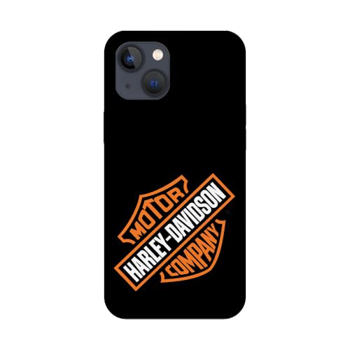 SUPER FABRIQUE Schutzhülle aus weichem Silikon, transparent, für Apple iPhone, bedruckt mit Harley Davidson-Logo (iPhone 13), HD2A von SUPER FABRIQUE
