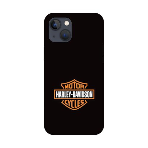 SUPER FABRIQUE Schutzhülle aus weichem Silikon, transparent, für Apple iPhone, bedruckt mit Harley Davidson-Logo (iPhone 15) von SUPER FABRIQUE