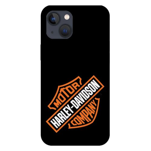 SUPER FABRIQUE Schutzhülle aus weichem Silikon, transparent, für Apple iPhone, bedruckt mit Harley Davidson-Logo (iPhone 15 Plus), HD2A von SUPER FABRIQUE