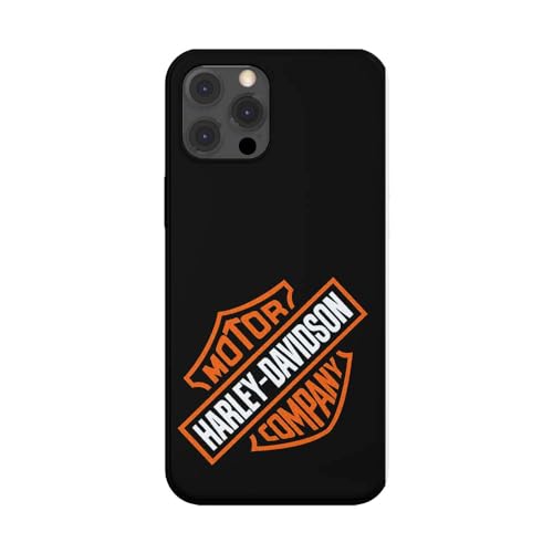 SUPER FABRIQUE Schutzhülle aus weichem Silikon, transparent, für Apple iPhone, bedruckt mit Harley Davidson-Logo (iPhone 15 Pro), HD2A von SUPER FABRIQUE