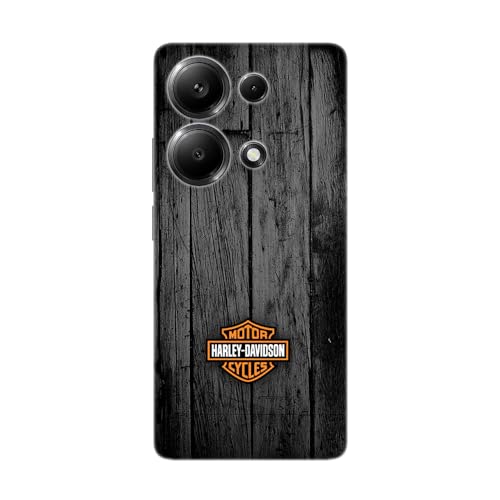SUPER FABRIQUE Schutzhülle aus weichem Silikon, transparent, kompatibel mit Xiaomi, bedruckt in Frankreich; Hommage Harley Davidson (Redmi Note 13 Pro 4G) von SUPER FABRIQUE