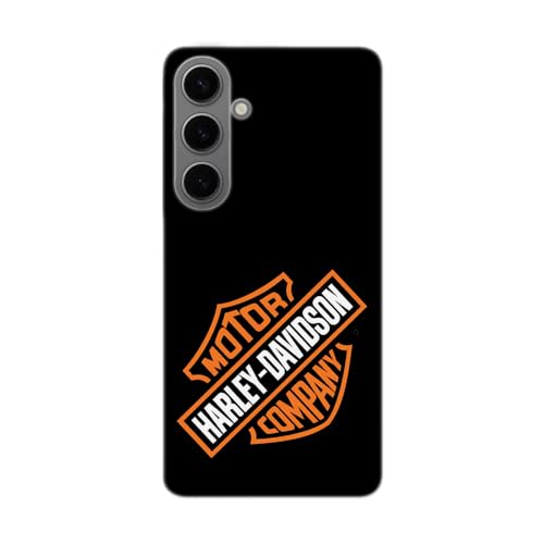 SUPER FABRIQUE Transparente Design-Hülle für Samsung Galaxy, gedruckt in Frankreich, kompatibel mit Moto Harley Davidson (Galaxy S24) von SUPER FABRIQUE