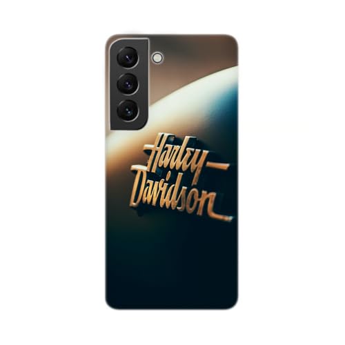 SUPER FABRIQUE Transparente Schutzhülle für Samsung Galaxy, bedruckt in Frankreich, Harley Davidson Design (Galaxy S22) von SUPER FABRIQUE
