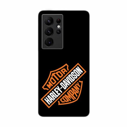 SUPER FABRIQUE Transparente Design-Hülle für Samsung Galaxy, gedruckt in Frankreich, kompatibel mit Moto Harley Davidson (Galaxy S22 Ultra) von SUPER FABRIQUE