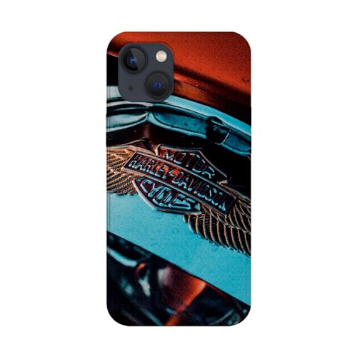 SUPER FABRIQUE Schutzhülle aus weichem Silikon, transparent, für Apple iPhone, Bedruckt in Frankreich, kompatibel mit Moto Harley Davidson, Metall Wings (iPhone 15) von SUPER FABRIQUE