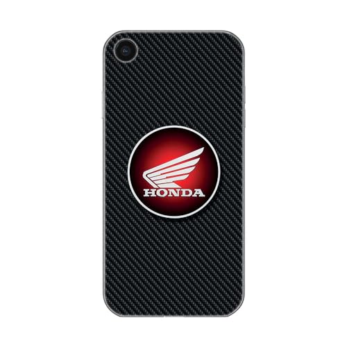 Schutzhülle aus weichem Silikon, transparent, für Apple iPhone, bedruckt in Frankreich, Stil Moto Honda, Carbon (iPhone 7/8/SE) von SUPER FABRIQUE