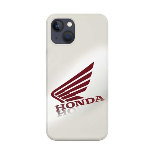 Schutzhülle aus weichem Silikon, transparent, für Apple iPhone, bedruckt in Frankreich, Stil Moto Honda, Weiß (iPhone 15) von SUPER FABRIQUE