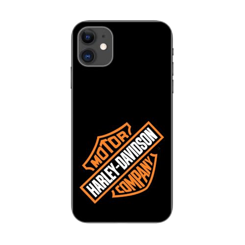 SUPER FABRIQUE Transparente Schutzhülle aus weichem TPU für Apple iPhone, bedruckt, Motiv Moto Harley Davidson (iPhone 11) von SUPER FABRIQUE