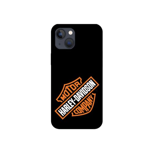 SUPER FABRIQUE Transparente Schutzhülle aus weichem TPU für Apple iPhone, bedruckt, Motiv Moto Harley Davidson (iPhone 13 Mini) von SUPER FABRIQUE