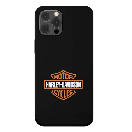 Schutzhülle aus weichem Silikon, transparent, für Apple iPhone, bedruckt mit Harley Davidson-Logo (iPhone 14 Pro Max) von SUPER FABRIQUE