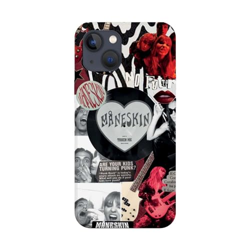 Schutzhülle transparent Design für Apple iPhone, bedruckt in Frankreich, Maneskin Collage (iPhone 13) von SUPER FABRIQUE