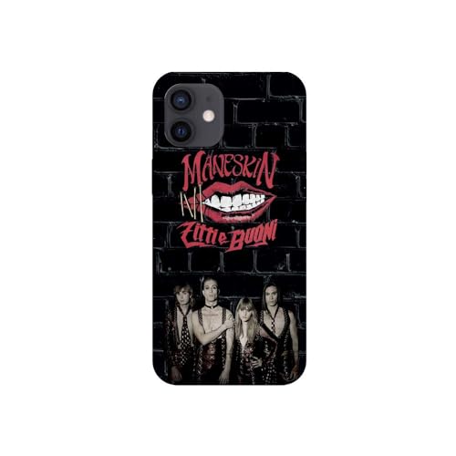 Schutzhülle transparent Design für Apple iPhone, bedruckt in Frankreich, Maneskin Musik (iPhone 12 Mini) von SUPER FABRIQUE
