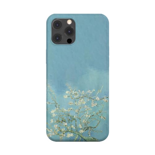 Transparente Schutzhülle für Apple iPhone, bedruckt in Frankreich, Van Gogh, Mandelblüten (iPhone 15 Pro) von SUPER FABRIQUE