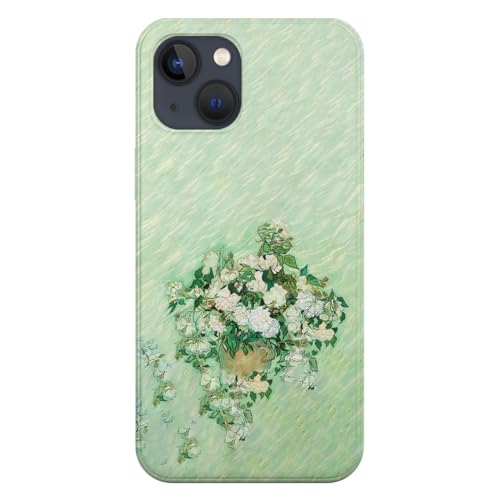 Transparente Schutzhülle für Apple iPhone, bedruckt in Frankreich, Van Gogh, Vase mit Rosen (iPhone 15 Plus) von SUPER FABRIQUE