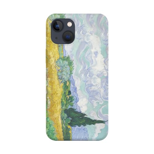 Transparente Schutzhülle für Apple iPhone, bedruckt in Frankreich, Van Gogh, Weizenfeld und Zypressen (iPhone 14) von SUPER FABRIQUE