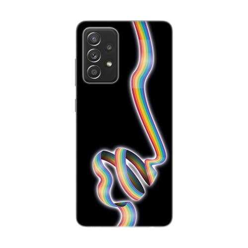 Transparente Schutzhülle für Samsung Galaxy, bedruckt in Frankreich, Rainbow Heart, Liebe und Stolz – Galaxy A52 von SUPER FABRIQUE
